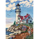 Gold Petites Beacon At Rocky Point Counted Cross Stitch Kit (image for) Gold Petites Beacon At Rocky Point Counted Cross Stitch Kit